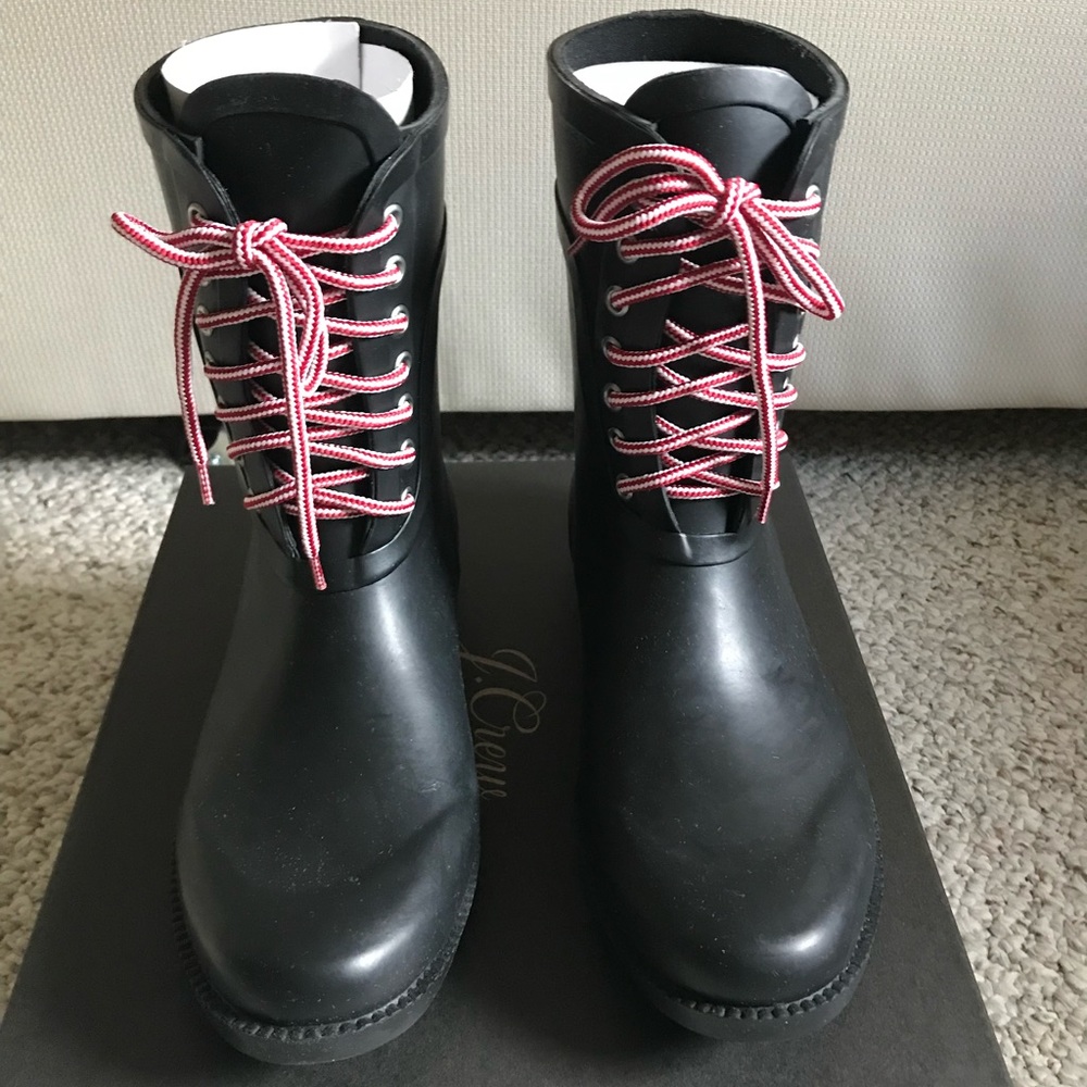 J. Crew Short Lace Up Wellie
